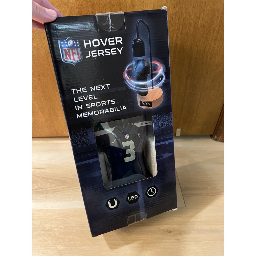 Russell Wilson Seattle Seahawks #3 Hover Jersey Digital LED‎ Clock Football